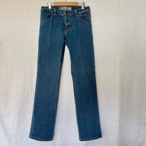 Y2K Harley Davidson Jeans Sz 2 - Picture 1 of 11